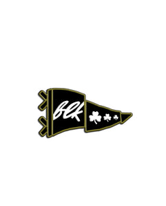 Blk Clover Flag Enamel Pin