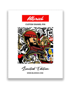 Put Em Up Enamel Pin